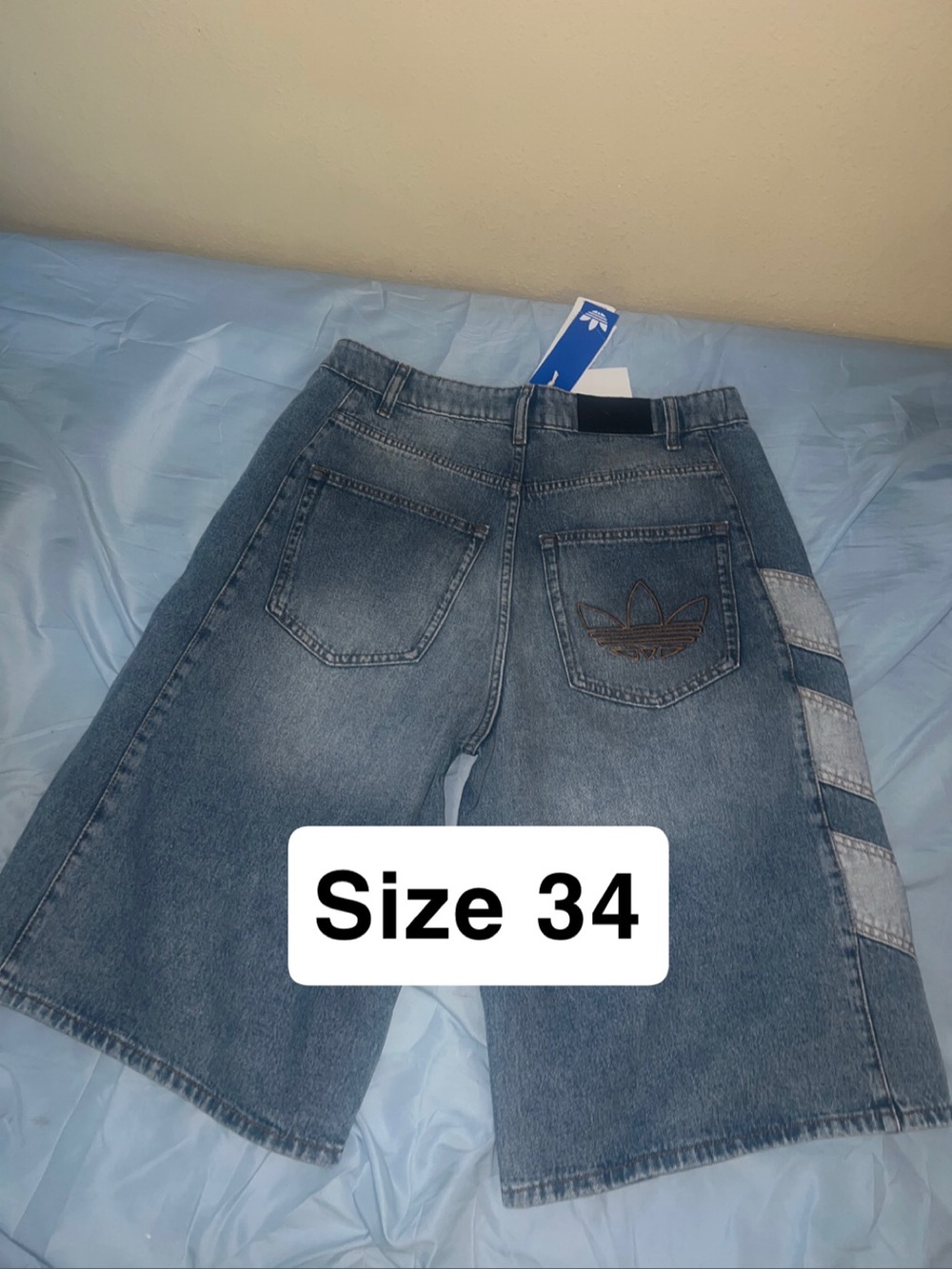 Adidas originals denim shorts